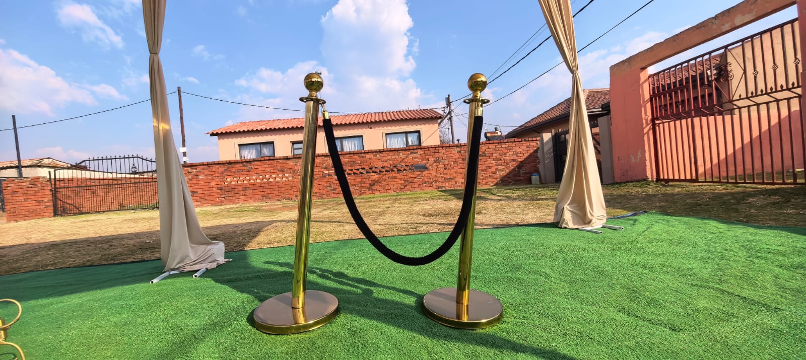 Rope barrier decor accessories